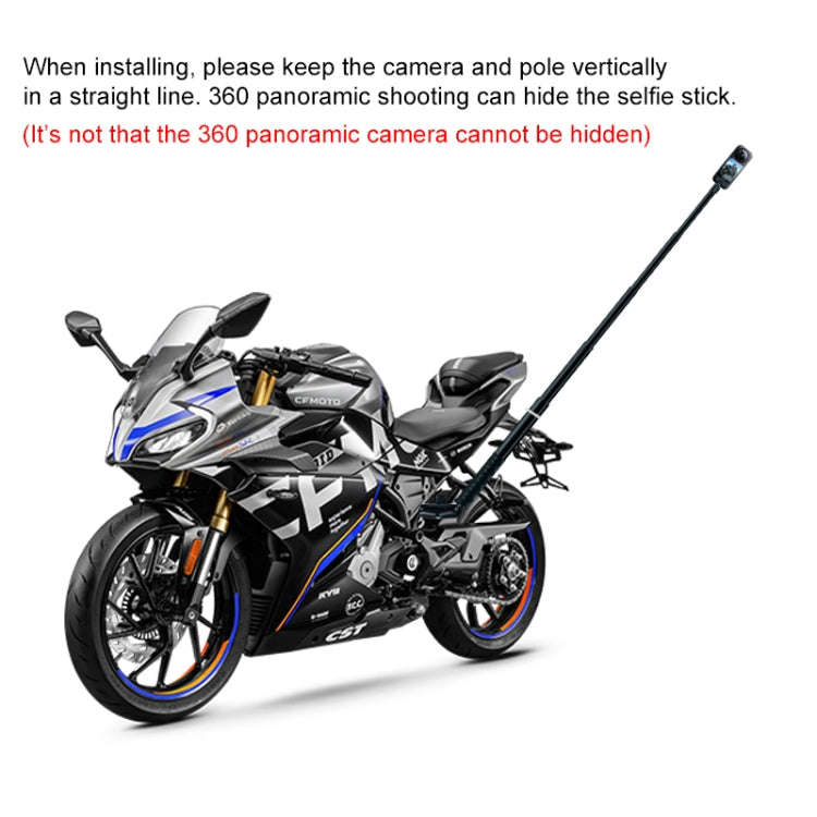 Motorcycle Clamps Handlebar Fixed Mount 3 in 1 U-Type Mount Selfie Stick