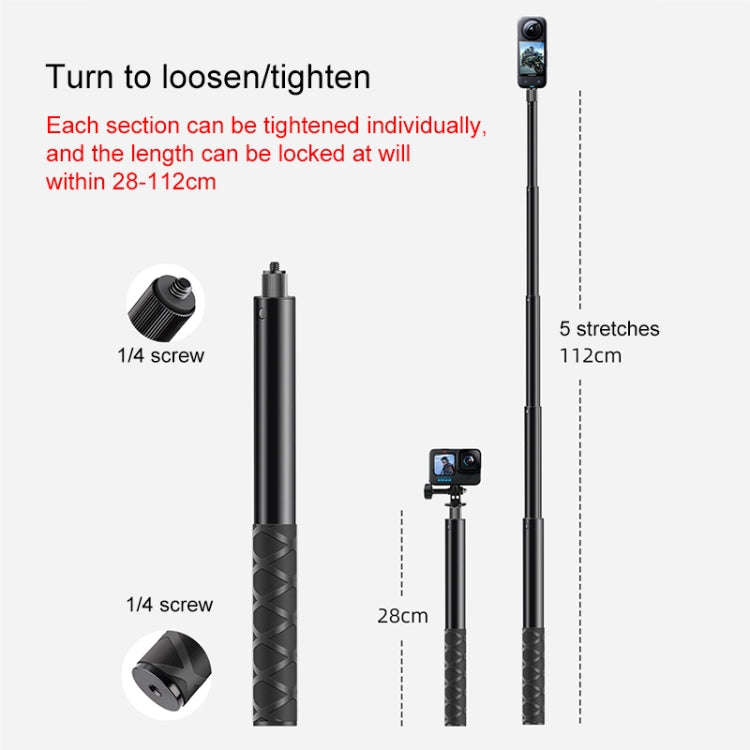 Motorcycle Clamps Handlebar Fixed Mount 3 in 1 U-Type Mount Selfie Stick