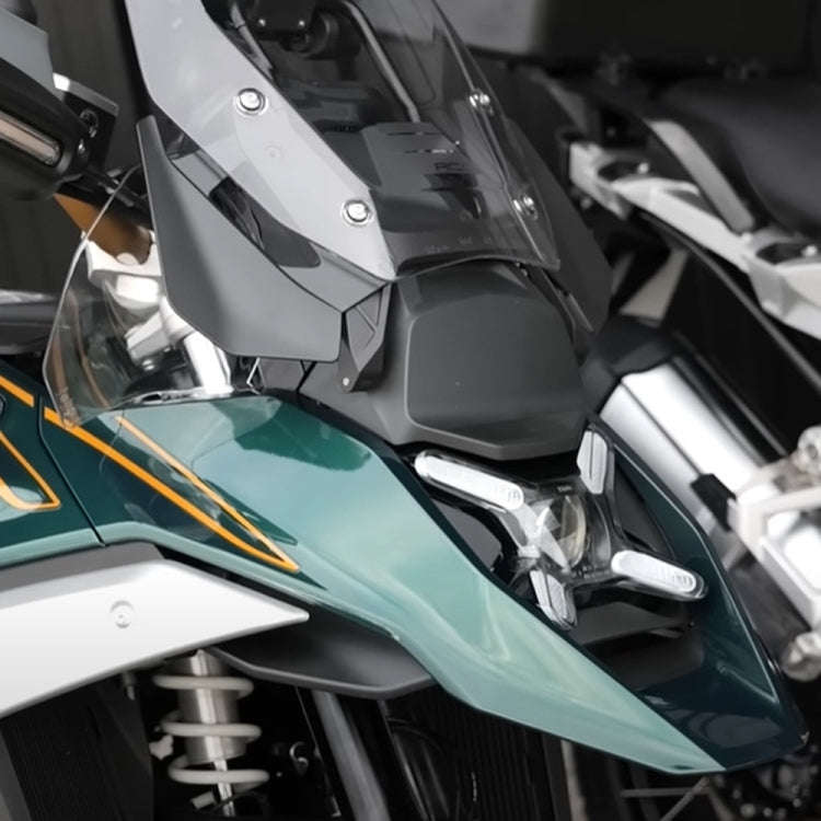 For BMW R1300GS Motorcycle Side Air Deflector Windshield(Grey)