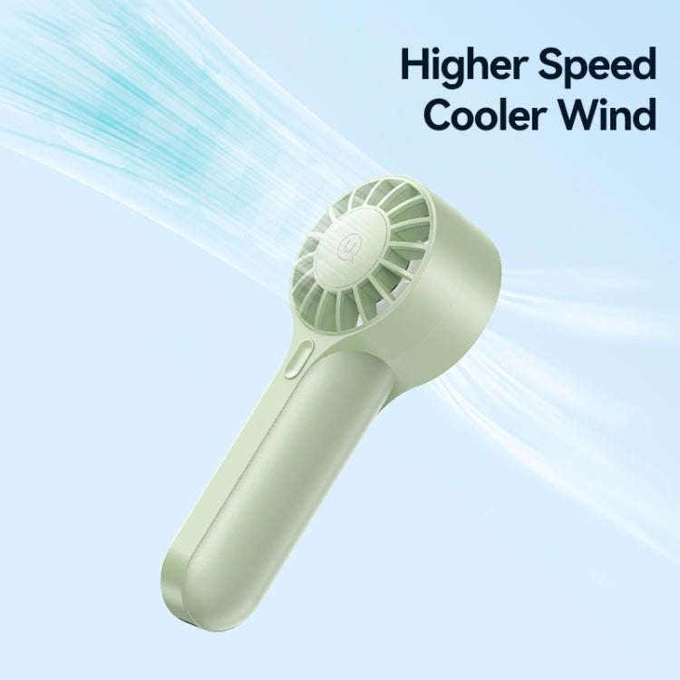 USAMS ZB288 Portable Type-C Rechargeable High Speed Handheld Mini Fan(Green)