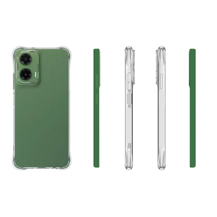 For Motorola Moto G35 Shockproof Non-slip Thickening TPU Phone Case(Transparent)