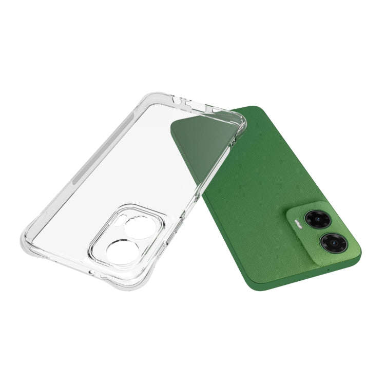For Motorola Moto G35 Shockproof Non-slip Thickening TPU Phone Case(Transparent)