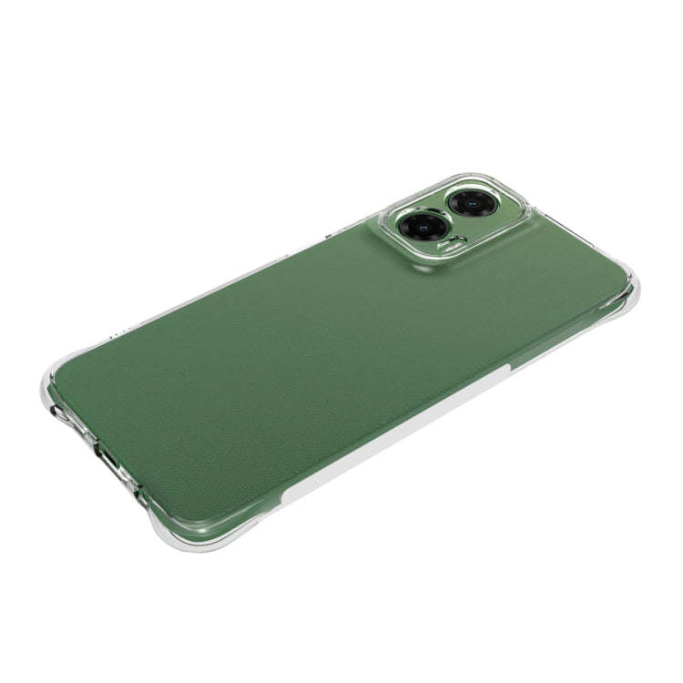 For Motorola Moto G35 Shockproof Non-slip Thickening TPU Phone Case(Transparent)