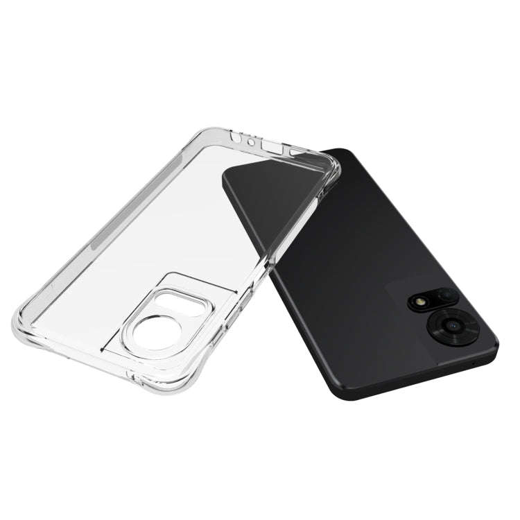 For TCL 50 LE 4G Shockproof Non-slip Thickening TPU Phone Case(Transparent)