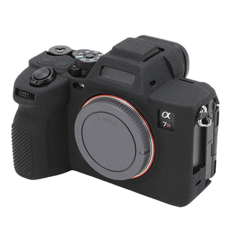 For Sony ILCE7RM5 / A7R5 Litchi Texture Soft Silicone Protective Case(Black)