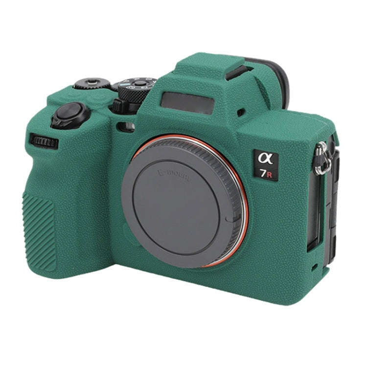 For Sony ILCE7RM5 / A7R5 Litchi Texture Soft Silicone Protective Case(Green)