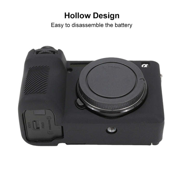 For Sony ILCE-6700 / A6700 Glossy Soft Silicone Protective Case(Black)