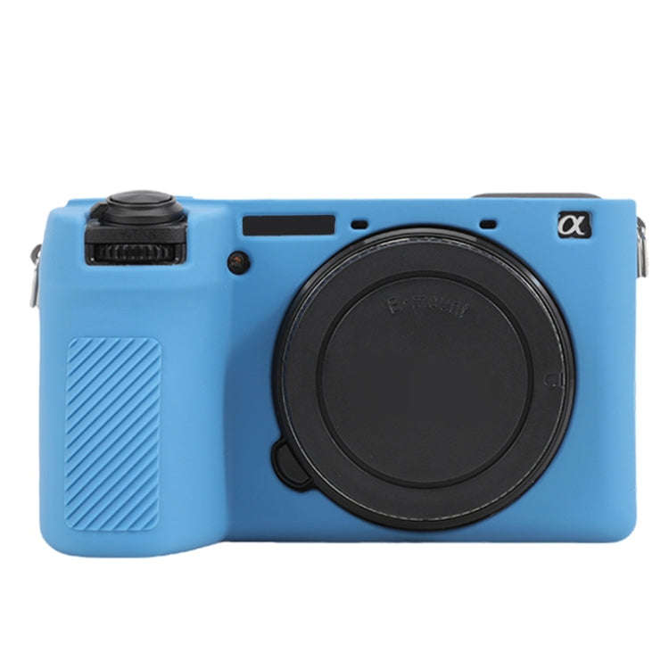 For Sony ILCE-6700 / A6700 Glossy Soft Silicone Protective Case(Blue)