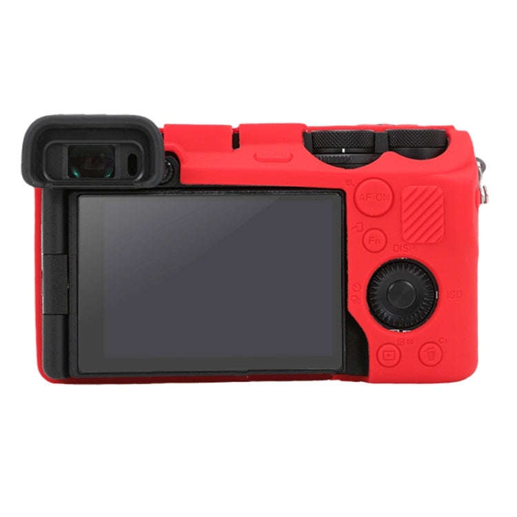 For Sony ILCE-6700 / A6700 Glossy Soft Silicone Protective Case(Red)