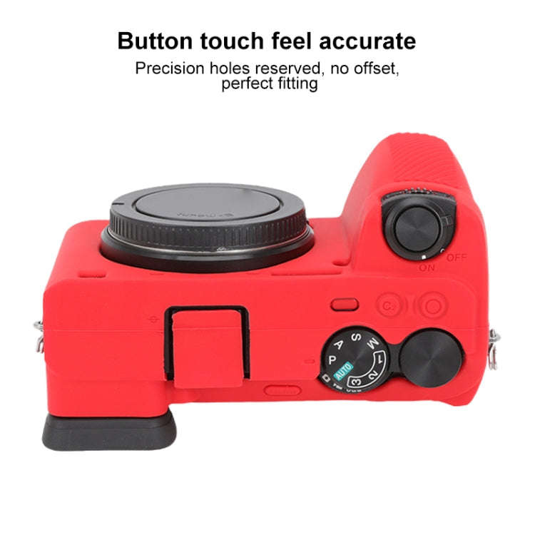 For Sony ILCE-6700 / A6700 Glossy Soft Silicone Protective Case(Red)