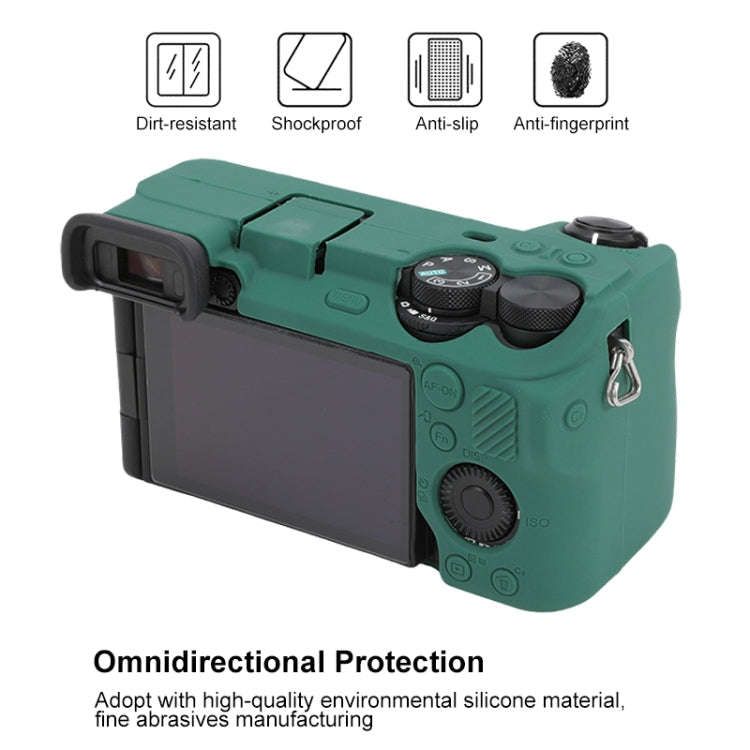 For Sony ILCE-6700 / A6700 Glossy Soft Silicone Protective Case(Green)