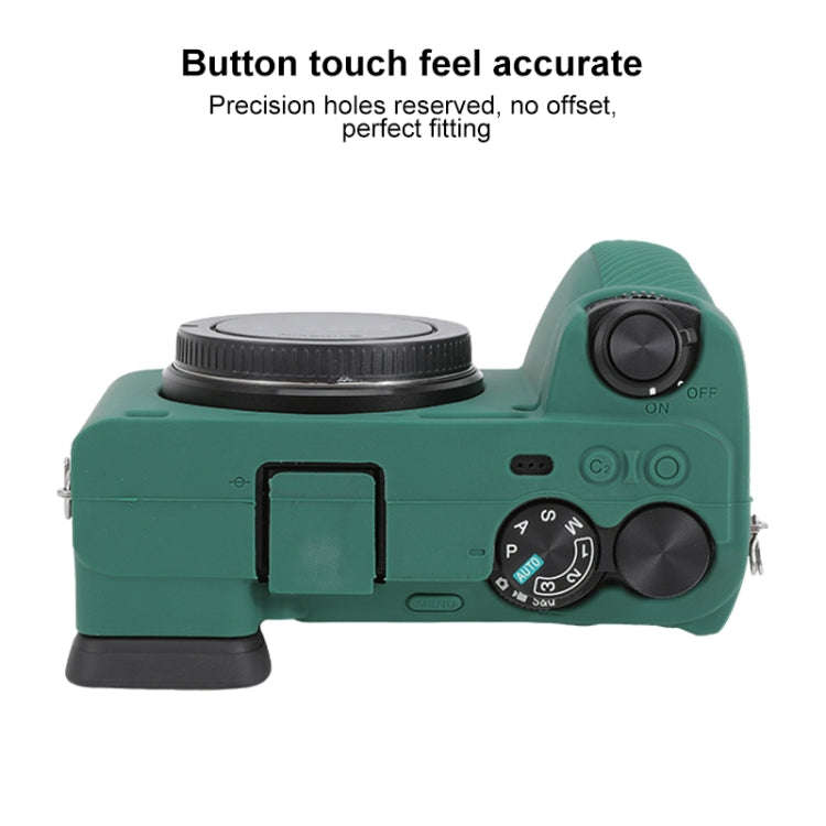 For Sony ILCE-6700 / A6700 Glossy Soft Silicone Protective Case(Green)