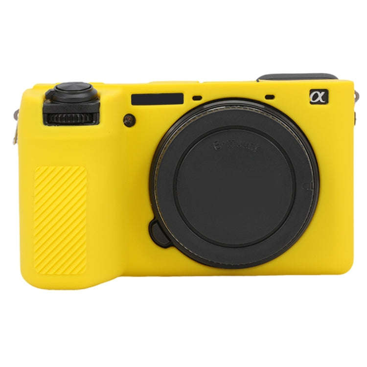 For Sony ILCE-6700 / A6700 Glossy Soft Silicone Protective Case(Yellow)