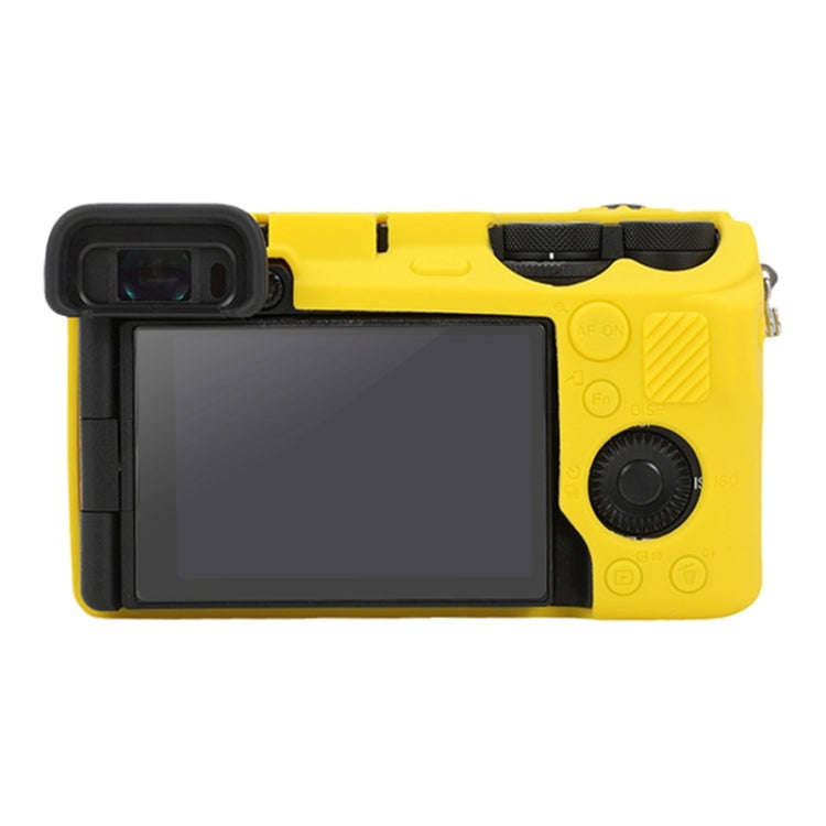 For Sony ILCE-6700 / A6700 Glossy Soft Silicone Protective Case(Yellow)