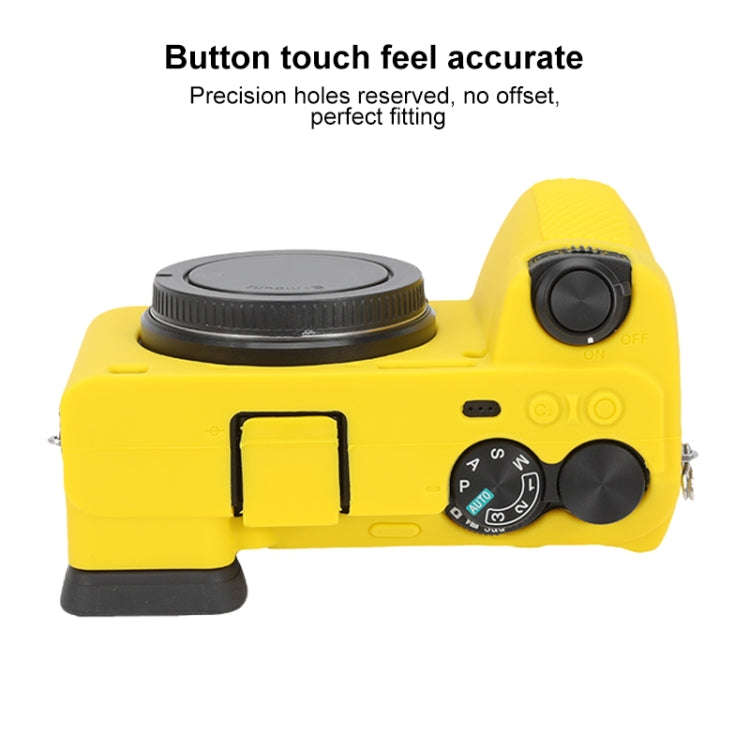 For Sony ILCE-6700 / A6700 Glossy Soft Silicone Protective Case(Yellow)