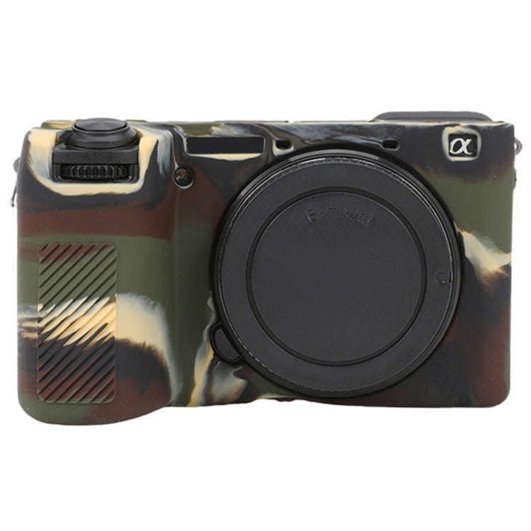 For Sony ILCE-6700 / A6700 Glossy Soft Silicone Protective Case(Camouflage)