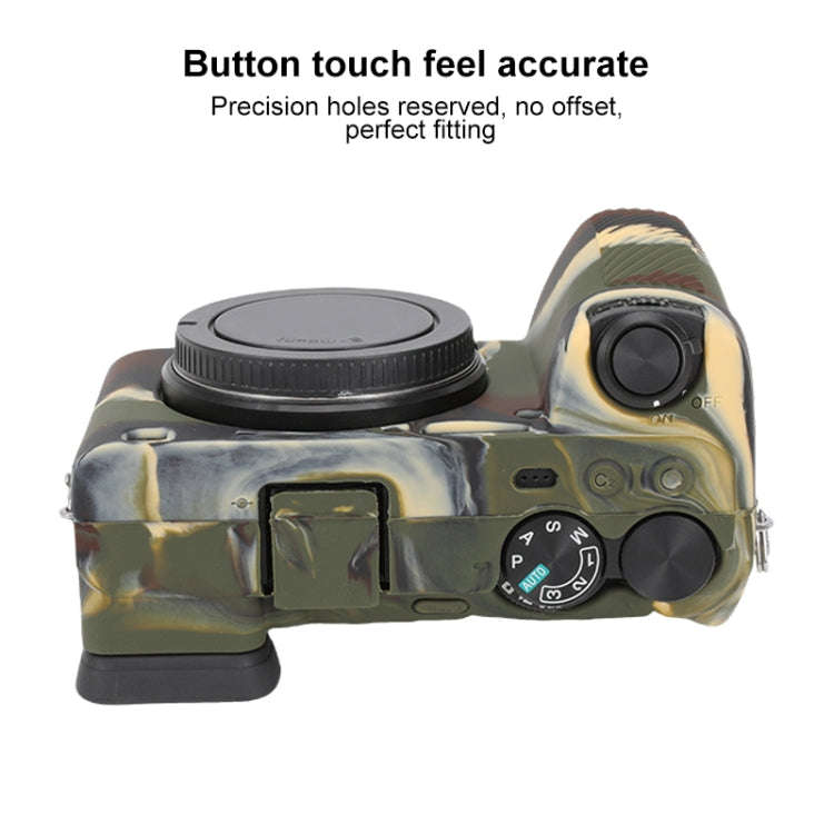 For Sony ILCE-6700 / A6700 Glossy Soft Silicone Protective Case(Camouflage)