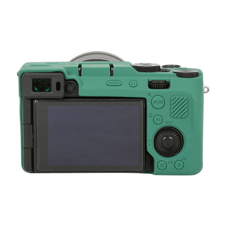 For Sony ILCE-7CM2 / A7C II / A7CR Glossy Soft Silicone Protective Case(Green)