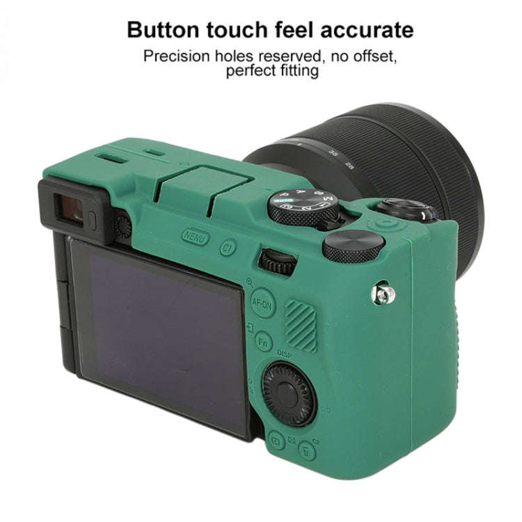 For Sony ILCE-7CM2 / A7C II / A7CR Glossy Soft Silicone Protective Case(Green)