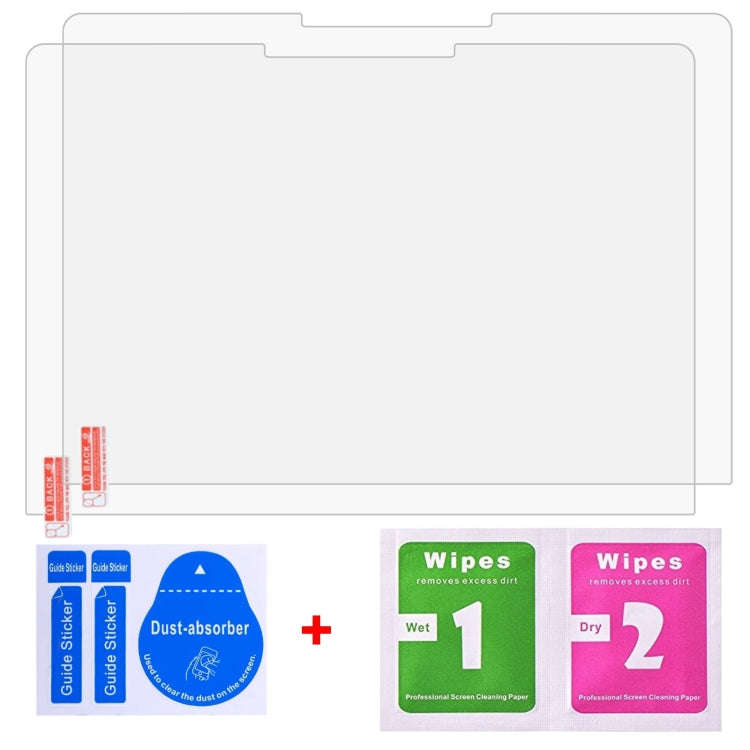 For Microsoft Surface Laptop 7 13.8 2pcs 9H 0.3mm Explosion-proof Tempered Glass Film