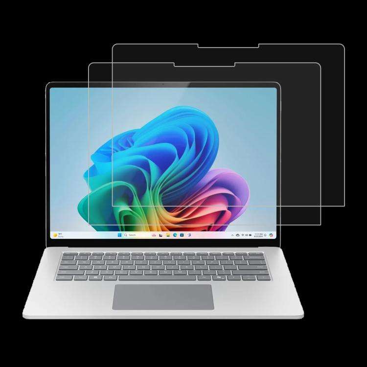 For Microsoft Surface Laptop 7 15 inch 2pcs 9H 0.3mm Explosion-proof Tempered Glass Film