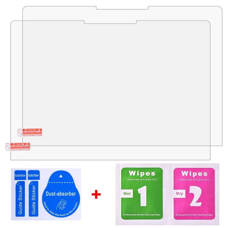 For Microsoft Surface Laptop 7 15 inch 2pcs 9H 0.3mm Explosion-proof Tempered Glass Film