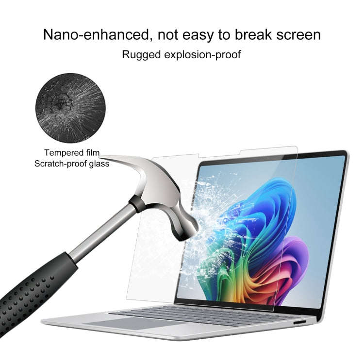 For Microsoft Surface Laptop 7 13.8 25pcs 9H 0.3mm Explosion-proof Tempered Glass Film