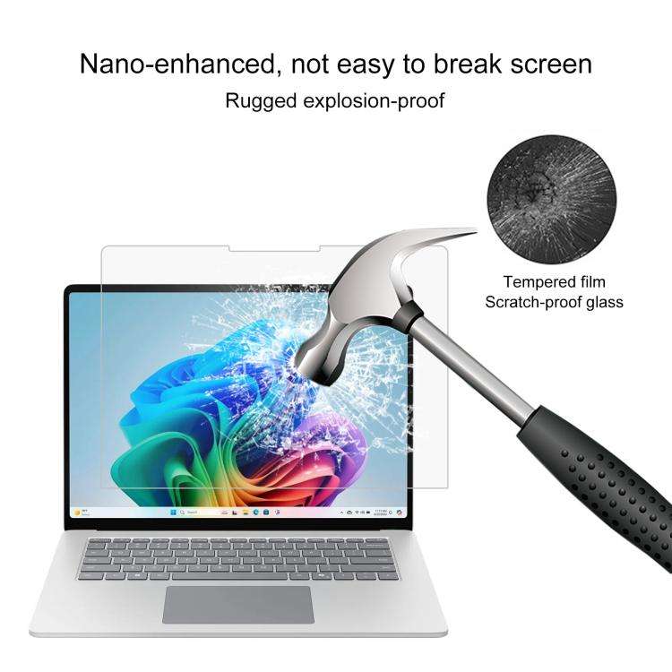For Microsoft Surface Laptop 7 15 inch 25pcs 9H 0.3mm Explosion-proof Tempered Glass Film