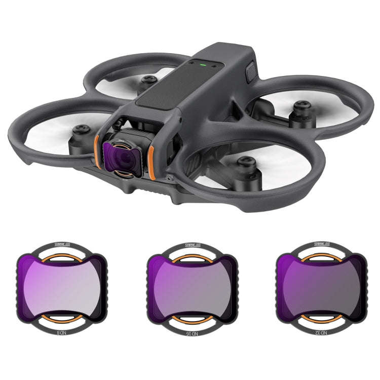 For DJI Avata 2 STARTRC Drone Lens Filter, Lens:3 in 1 ND8/16/32