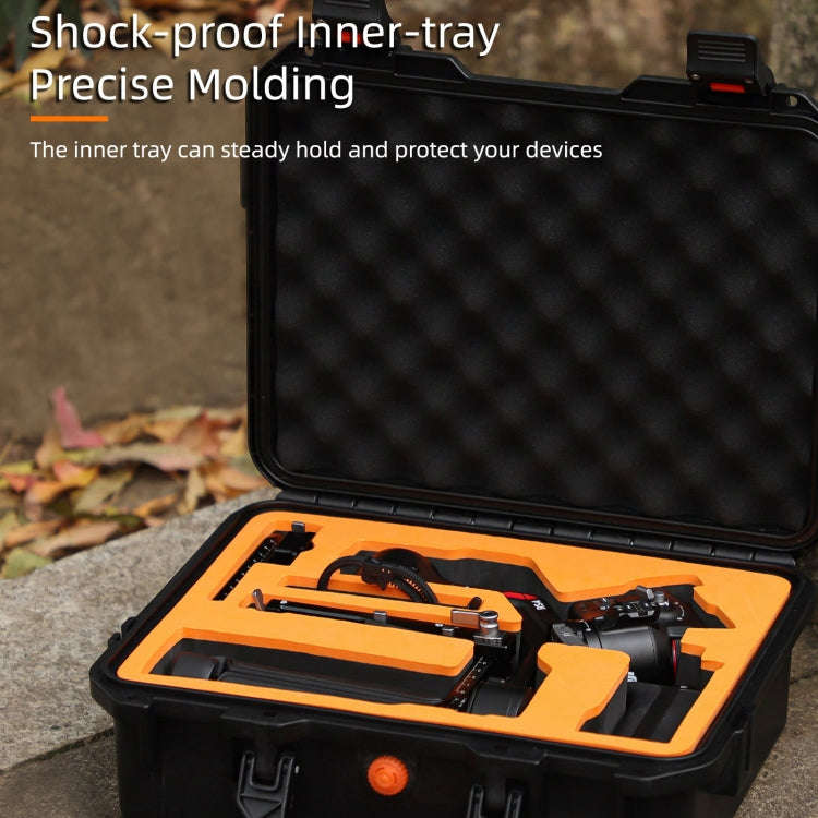 For DJI RS 4 Sunnylife Safety Carrying Case Waterproof Hard Case Box(Black)
