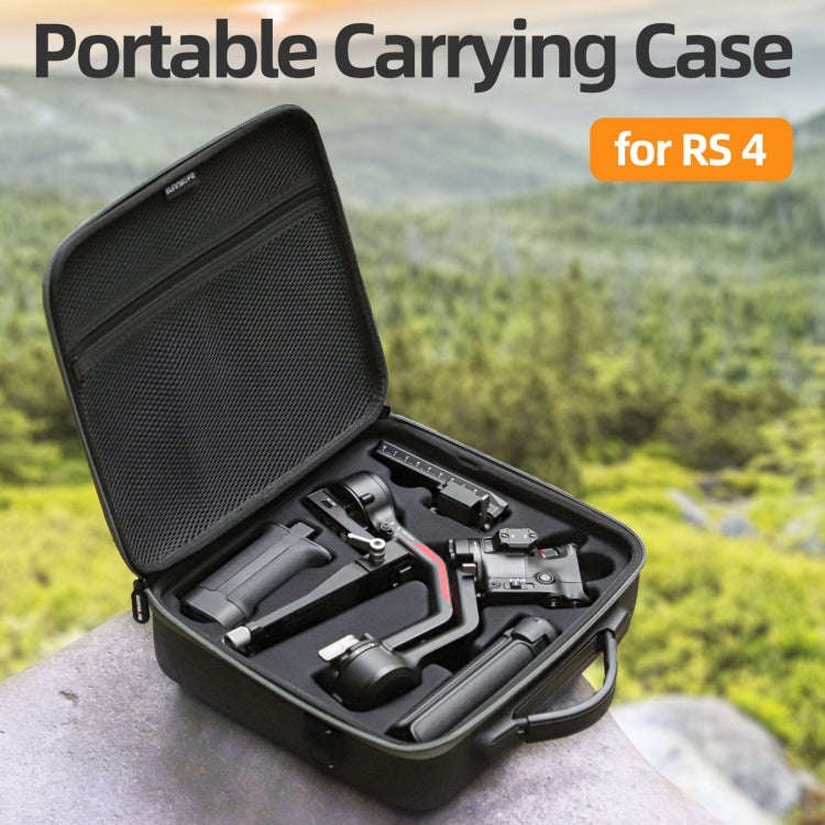 For DJI RS 4 Sunnylife Storage Case Box Suitcase(Black)