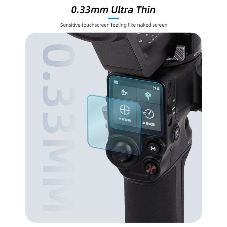 For DJI RS 4/RS 4 Pro/RS 3/RS 3 Pro Sunnylife  2pcs Screen Explosion proof Tempered Glass Film