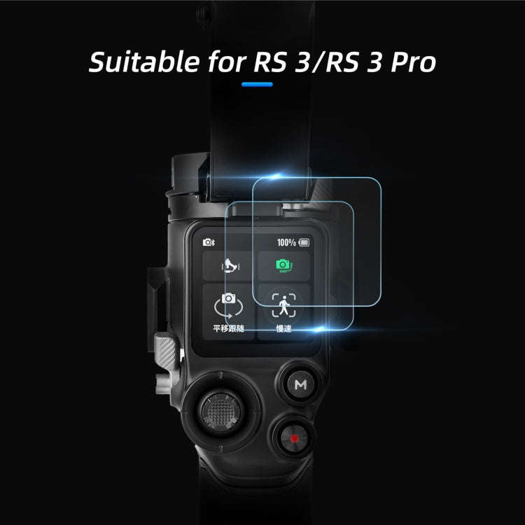 For DJI RS 4/RS 4 Pro/RS 3/RS 3 Pro Sunnylife  2pcs Screen Explosion proof Tempered Glass Film