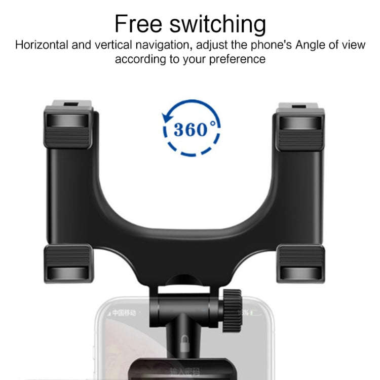 360 Degree Car Rearview Mirror Holder(Black)