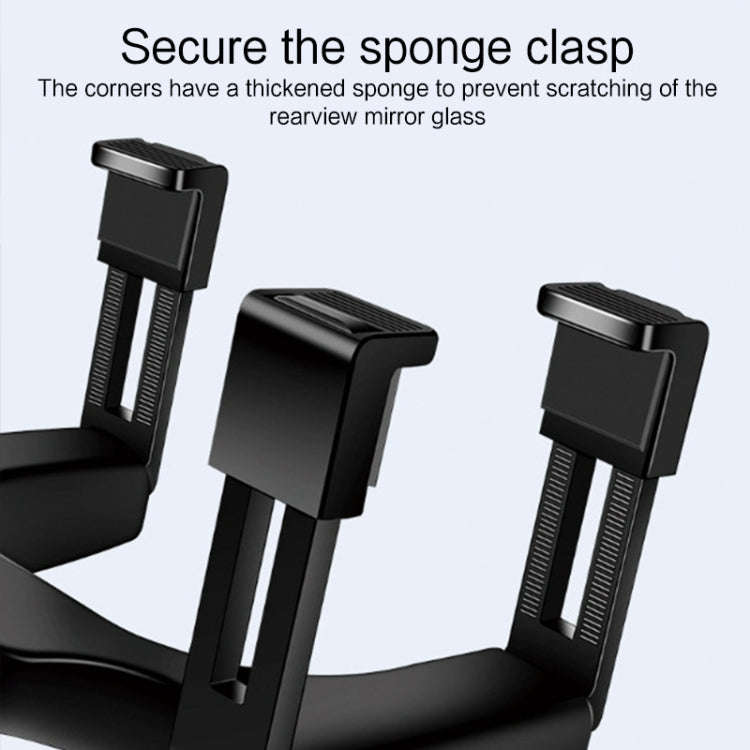 360 Degree Car Rearview Mirror Holder(Black)