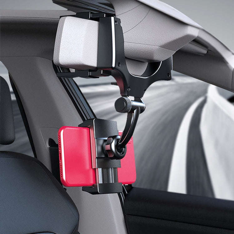 360 Degree Car Rearview Mirror Holder(Black)