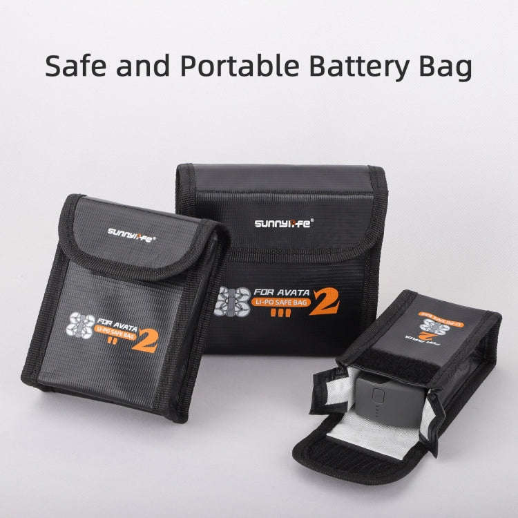 For DJI Avata 2 Sunnylife Battery Explosion-proof Safe Bag Protective Li-Po Safe Bag(For 1pc Batt...