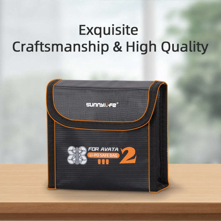For DJI Avata 2 Sunnylife Battery Explosion-proof Safe Bag Protective Li-Po Safe Bag(For 1pc Batt...