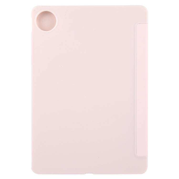 For Huawei MatePad Pro 11 2022/2024 Tri-fold Silicone Leather Tablet Case(Pink)
