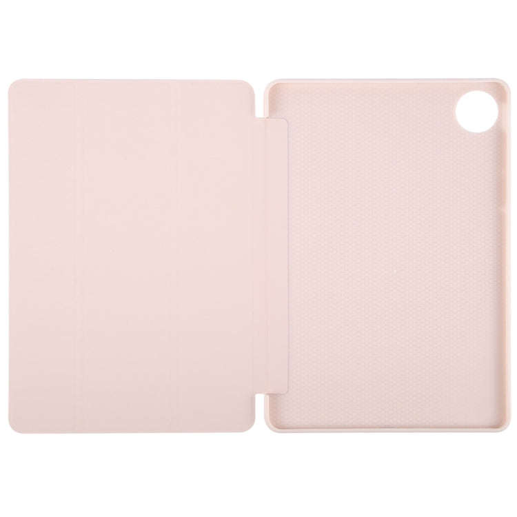 For Huawei MatePad Pro 11 2022/2024 Tri-fold Silicone Leather Tablet Case(Pink)