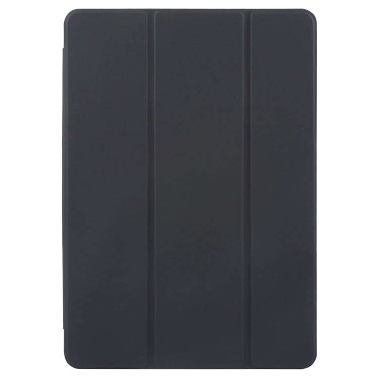 For Huawei MatePad Pro 13.2 Tri-fold Silicone Leather Tablet Case(Black)