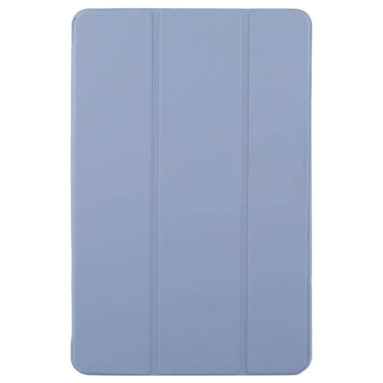 For Huawei MatePad SE 11 2024 Tri-fold Silicone Leather Tablet Case(Lavender)