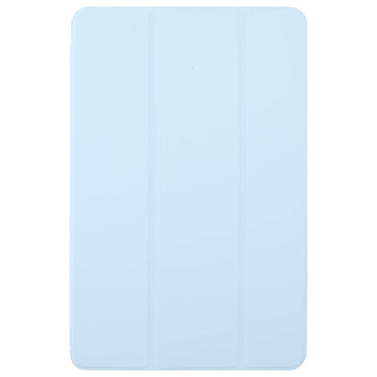 For Huawei MatePad SE 11 2024 Tri-fold Silicone Leather Tablet Case(Ice Blue)