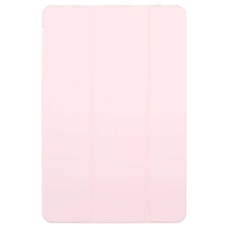 For Huawei Matepad Air 12 Tri-fold Silicone Leather Tablet Case(Pink)