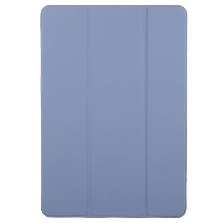 For Huawei MatePad Pro 12.2 Tri-fold Silicone Leather Tablet Case(Lavender)