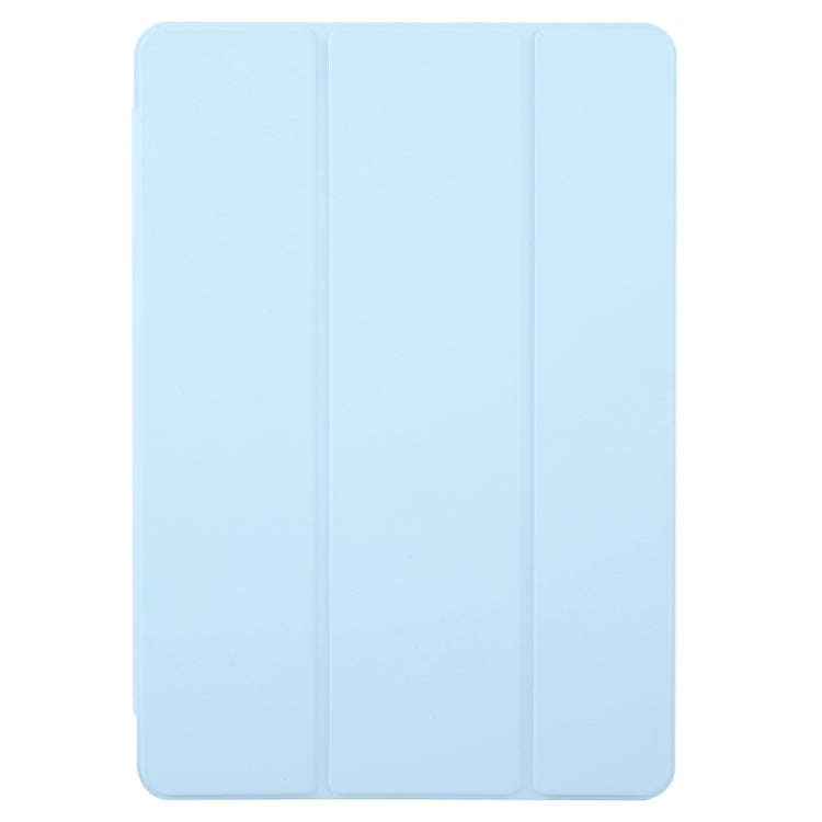 For Huawei MatePad Pro 12.2 Tri-fold Silicone Leather Tablet Case(Ice Blue)