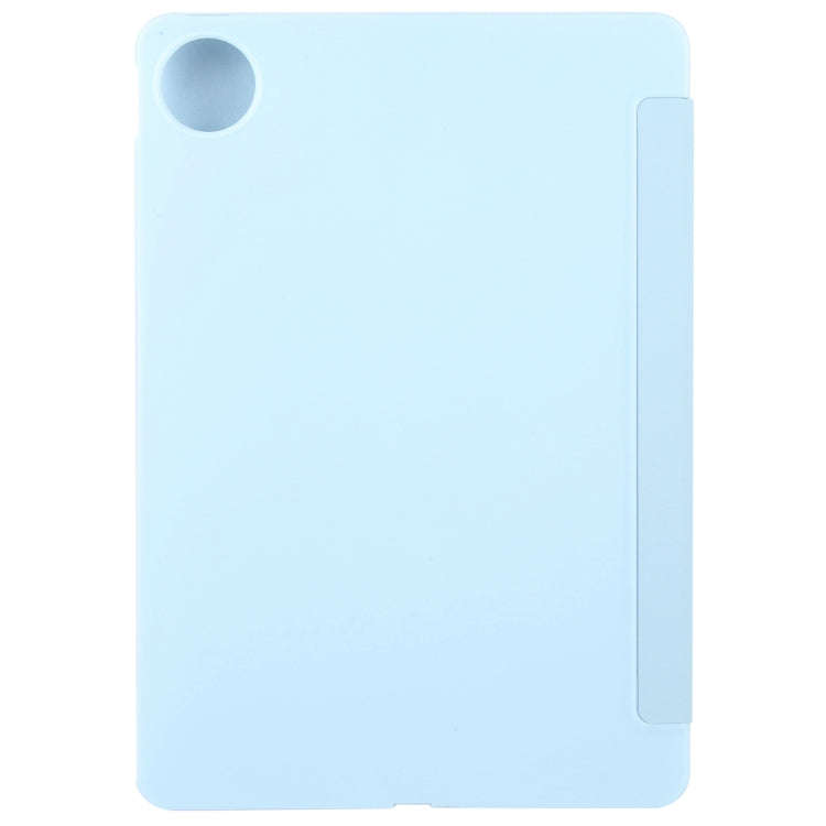 For Huawei MatePad Pro 12.2 Tri-fold Silicone Leather Tablet Case(Ice Blue)