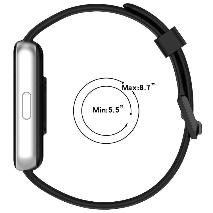 For Samsung Galaxy Fit 3 Hole Style Dual Buckle Silicone Watch Band(White)