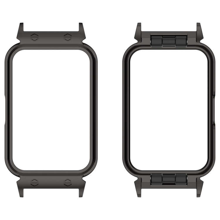For Samsung Galaxy Fit 3 18mm Metal Frame Watch Protective Case(Black)