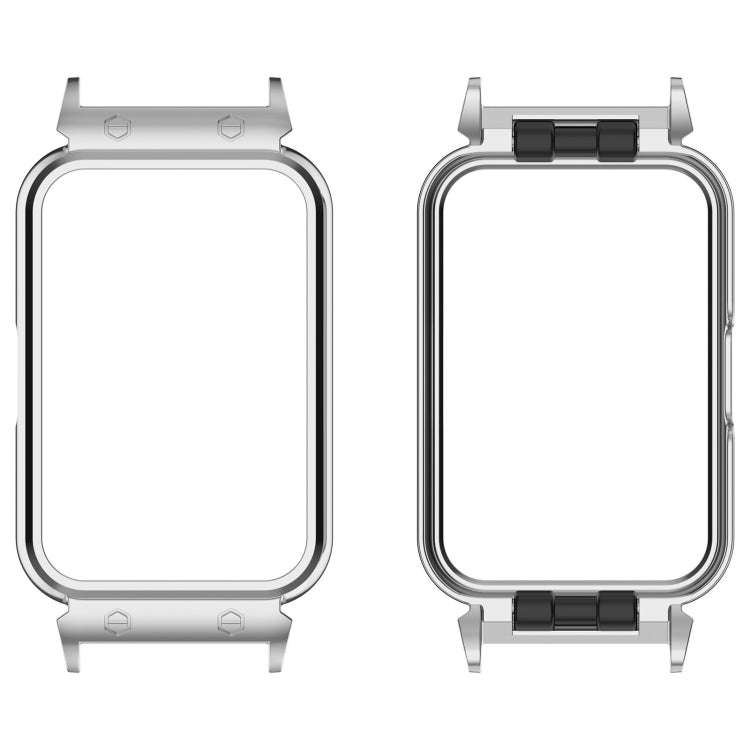 For Samsung Galaxy Fit 3 18mm Metal Frame Watch Protective Case(Silver)